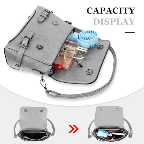 Image of Crossbody Purses for Women, Cute Soft PU Leather Small Purse Handbags, Trendy Tote Clutch Purses Ladies Shoulder Bag