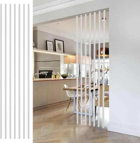 DFGHNBVC Biombo Decorativo para Pared, para Separar Habitaciones, Dormitorios Y Oficinas. Poste Separador para Espacios De 60 A 80 Cm De Ancho, Blanco, 170 Cm/67 Pulgadas/5,5 Pies De Alto.