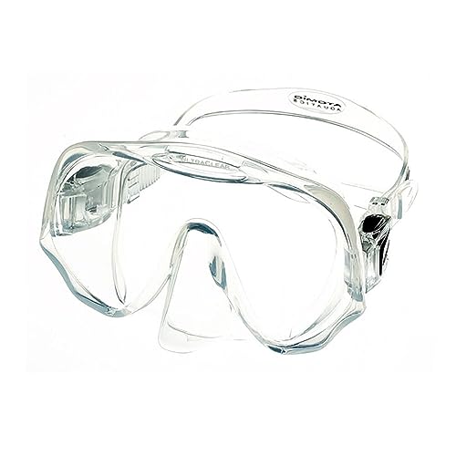 Mascara Atomic Aquatics Frameless para Buceo y Snorkel, Transparente, Talla Mediana miniatura 1