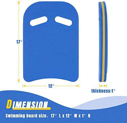 Strpretty Basic Musb Safty Swimming Kickboard - U Design Swim Training Aid Kick Board With Integrated Hole Handle, Eva Foam (17"X12")-Bule #TOP5