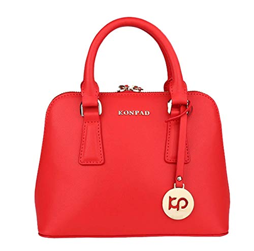 Yan Show - Bolso de Asas para Mujer Rojo Red Large