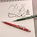 Pentel P205MBP3M1 Sharp Mechanical Drafting Pencil, 0.5 mm, Assorted Metallic Barrels, 3/Pack