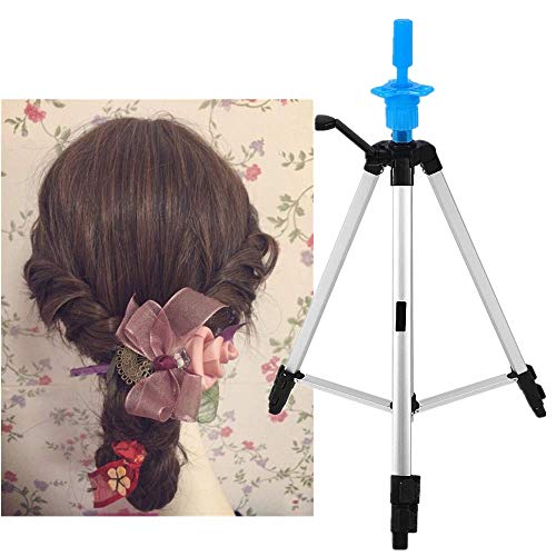Mannequin Head Holder Tripod Stand, 55" Adjustable Stand Holder for Beauty Hair Salon Hairdressing Training with Carry Bag