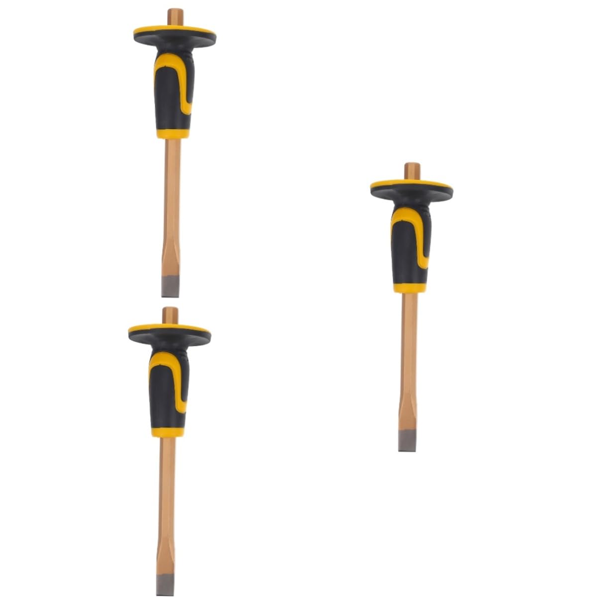 TOPBATHY 3 Pezzi Scalpello Da Muratura Roccia Mano Intaglio Scheggiatura Piatto Opere Murarie Lavorazione Del Legno Calcolo Scalpello Manuale Strumenti Per L'incisione Plastica