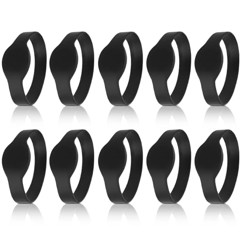 Pulsera RFID, Pulsera RFID de10 Piezas de 13,56 MHz Pulsera de Silicona ID RFID...