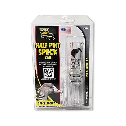 Haydel's Game Calls Inc. HPS-18 Half Pint Speck Goose Call - Acrylic Barrel Specklebelly Goose Call Cover