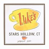 Silver Buffalo Gilmore Girls Lukes Diner 6 x 6 x 1.5 Inch MDF Wood Wall Art