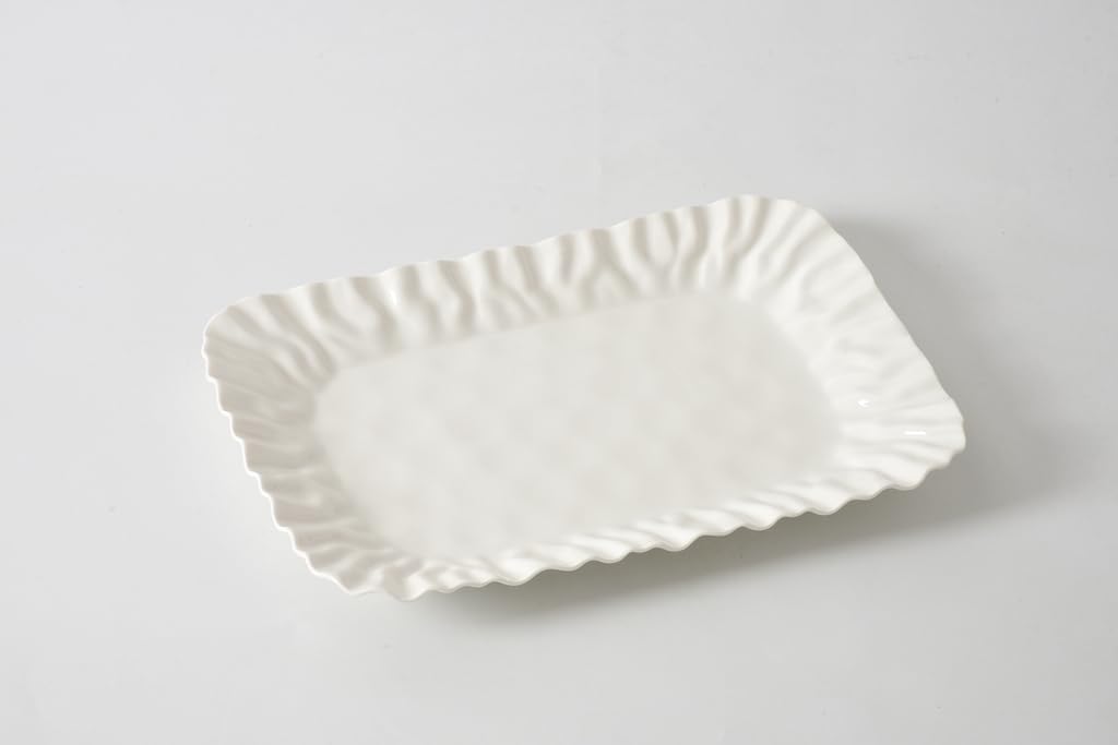Pampa Bay Mascali Bianca Medium Deep Tray, 15" x 10" x 1.5"