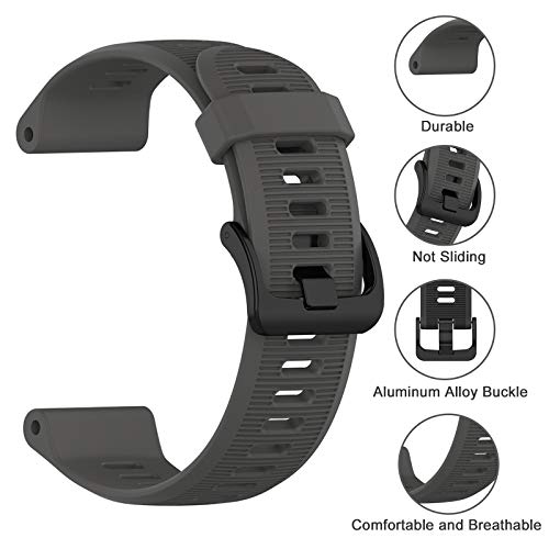 Correa de silicona para Garmin Forerunner 22 mm miniatura 4