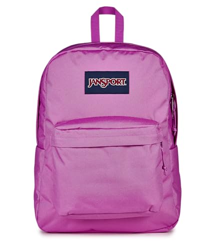 Image of JanSport SuperBreak One Backpack - Durable, Lightweight Bag with 1 Main Compartment, Front Utility Pocket with Built-in Organizer, Premium Backpack, Digital Fuchsia