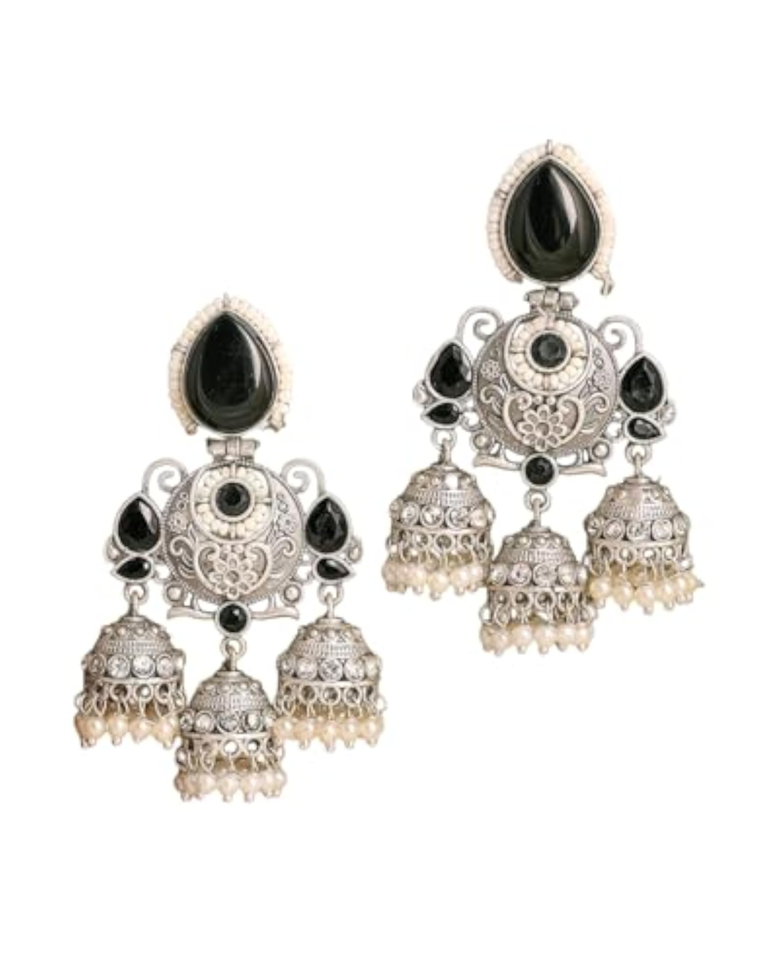 Women's Gold Plated Crystal Dangler Earrings