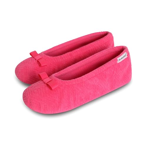 Image of isotoner Women's Diamond Microterry Ballerina Slippers