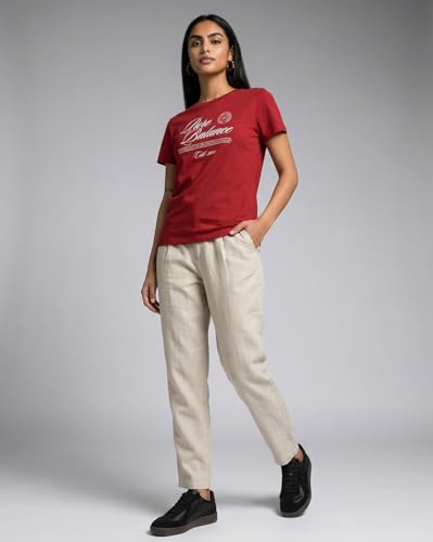 Image of Nobero 100% Cotton T-Shirts for Women Stylish | Regular Fit | Graphic Printed T Shirts for Women 180 GSM Combed Cotton | Crew Neck Half Sleeve
