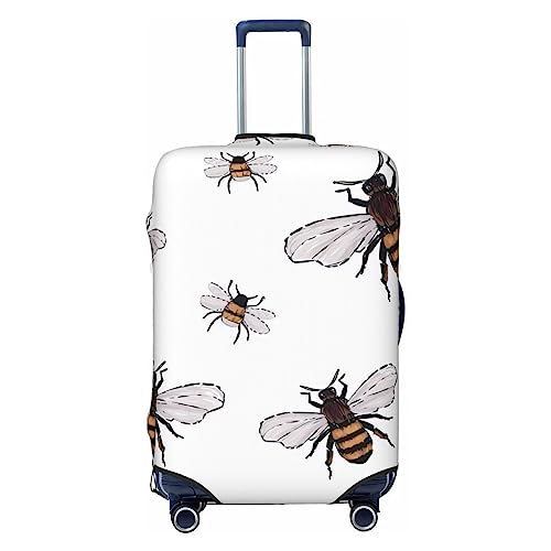 Housse de bagage Funny Bees DEHIWI XL noire : protégez votre valise de la poussière et des soutes