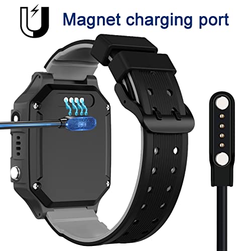 Pthtechus Smartwatch Magnet Suction Interface Charging Cable Waterproof Ip67 Smart Watch Phone S7 S8 S9 S1 S2 S12 4G Smartwatch For 4-Pin #TOP3