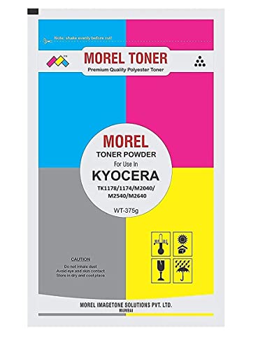 Image of morel TK1178 Toner Powder (Pouch) 375G for USE in KYOCERA TASKALFA TK1174 / M2040 / M2540 / M2640 TK1178 Printers