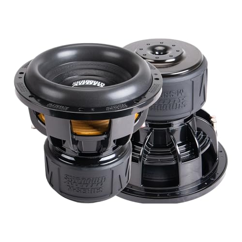 Sundown Audio M15 Car Subwoofer – 15" Dual 2 Ohm, 2000W RMS/4000W Peak, 3" Copper VC, 35mm Xmax, Mega Roll Surround, Quad Magnet Motor, Low-Distortion SPL Sub