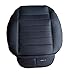 EDEALYN 1 seat Faux Leather Soft Car Seat Cover Pad Mat Auto Car Chair Cushion car Accessories Interior, Single seat Without backrest,(Black-B)