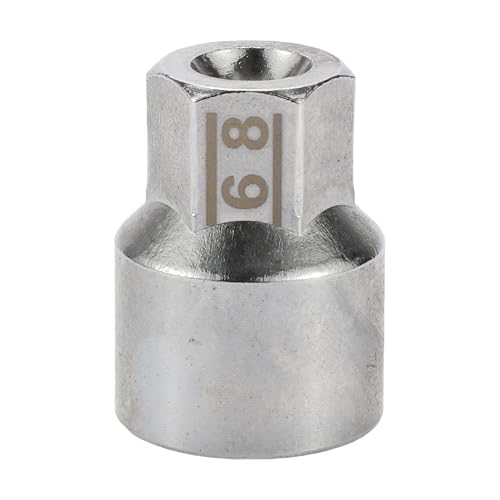 A ABSOPRO Tuerca De Seguridad Para Rueda Con Forma De #68, Diámetro De 9/10 Y 22 Muescas Puntiagudas, Llave De Extracción De Tuerca Antirrobo Para Porsche Boxster 911 Cayenne Macan