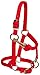 Weaver Mini Adj Nylon Halter Brass Lrg Mini Red