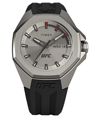 Timex UFC Y v 44mm rv, ubN/Vo[g[, _