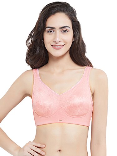 Image of SOIE Women Minimizer Poly Spandex Full Coverage Non Wired Bra