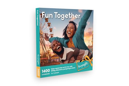 Buyagift Fun Together Gift Experiences Box - over 1400 Gift Experiences For Couples - Dining Days Out Afternoon Tea Pampering and more