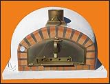 Traditioneller Steinbackofen Pizzaofen Pizzaioli 100 inkl. Kaminrohr und Regenhut
