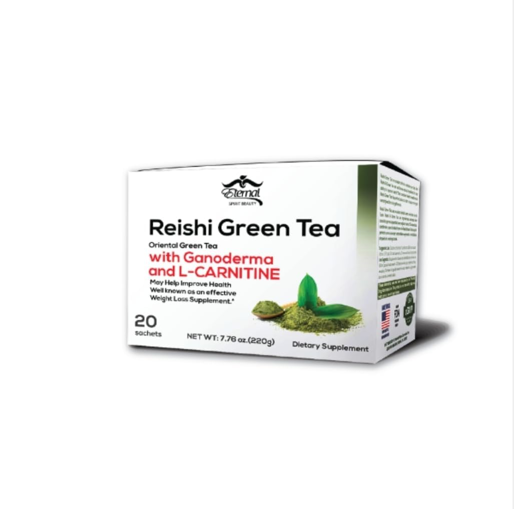 Amazon.com : Eternal Spirit Beauty Oriental Green Tea Blend – Infused with L -Carnitine & Reishi Mushroom Extract – 20 Individual Sachets – Supports  Natural Metabolism & Daily Energy – Glucoless Series : Grocery & Gourmet  Food