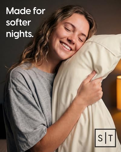 Image of Sleepy Town Twin XL Size Bed Sheets - 2 Piece - NO FLAT SHEET INCLUDED - Twin XL Sheet Set - Soft, Comfy & Cooling - Easy Care - Wrinkle & Fade Free - Brushed Microfiber Deep Pocket Sheets (Off White)