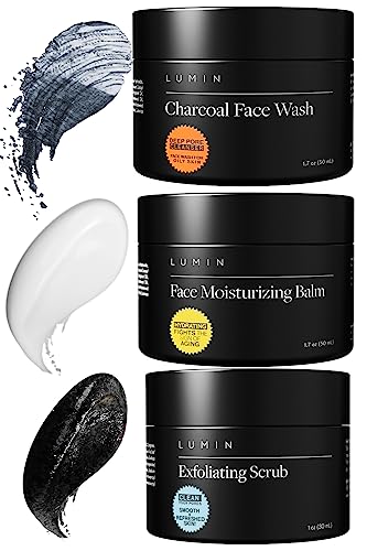 Lumin-Classic-Maintenance-Mens-Skin-Care-Kit-Mens-Face-Care-Kit-for-Men-Skincare-Kit-for-Men-Skin-Care-for-Men-Gift-Set-Face-Skin-Care-for-Men-Mens-Facial-Care-Kit-Moisturizing-Cream-Face-Wash