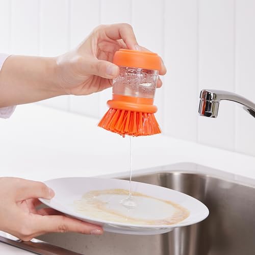 Brosse à vaisselle avec distributeur ProTuning VIDEVECKMAL orange