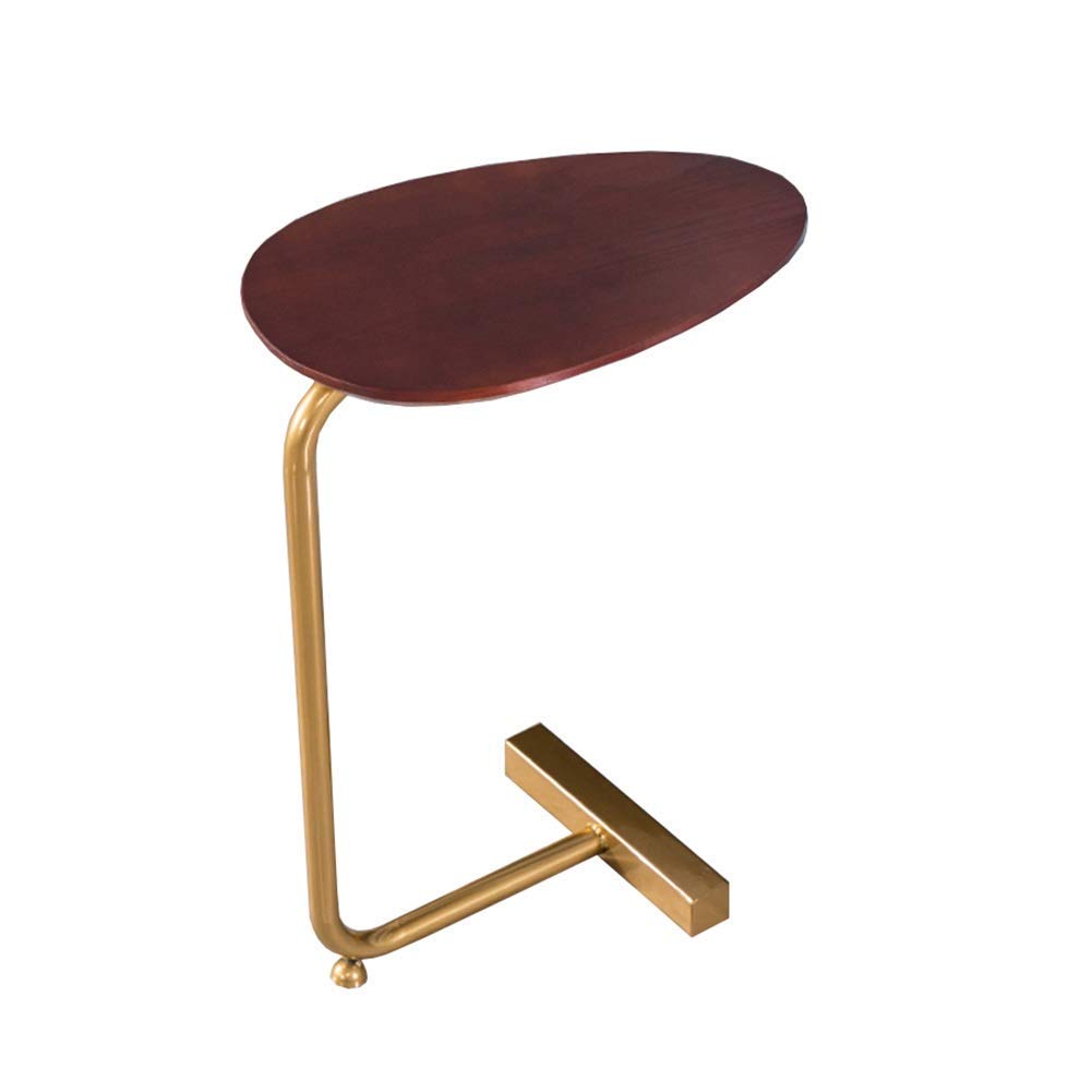 Table basse en fer forgé doré et bois, l'élégance d'un meuble de salon moderne