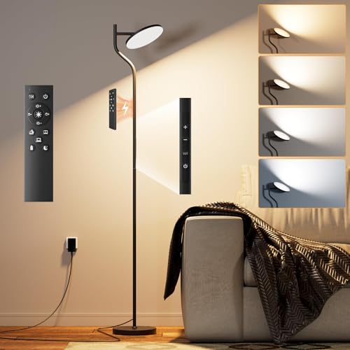Nulmvic Lampadaire LED 36W Salon