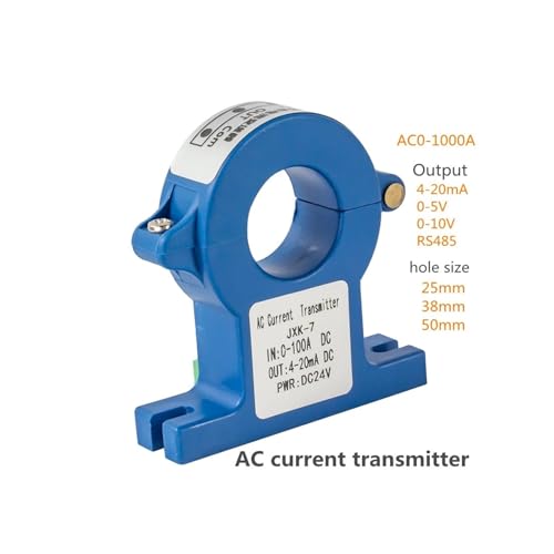 Sensor transductor corriente núcleo partido 38mm: mida de 100A a 600A sin cortar cables 4