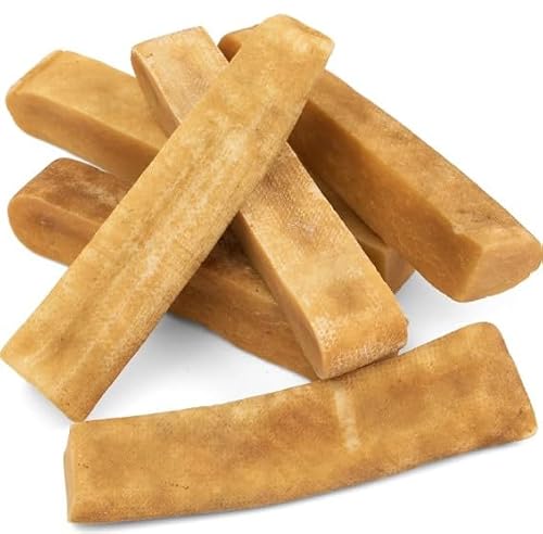 Pets Plus Himalayan Yak Chews for Dogs â€“ 6 Inch, Medium Size, 8oz, 3-Pack â€“ Long-Lasting Natural Dog Chews, Grain-Free, Odorless, High Protein Treats
