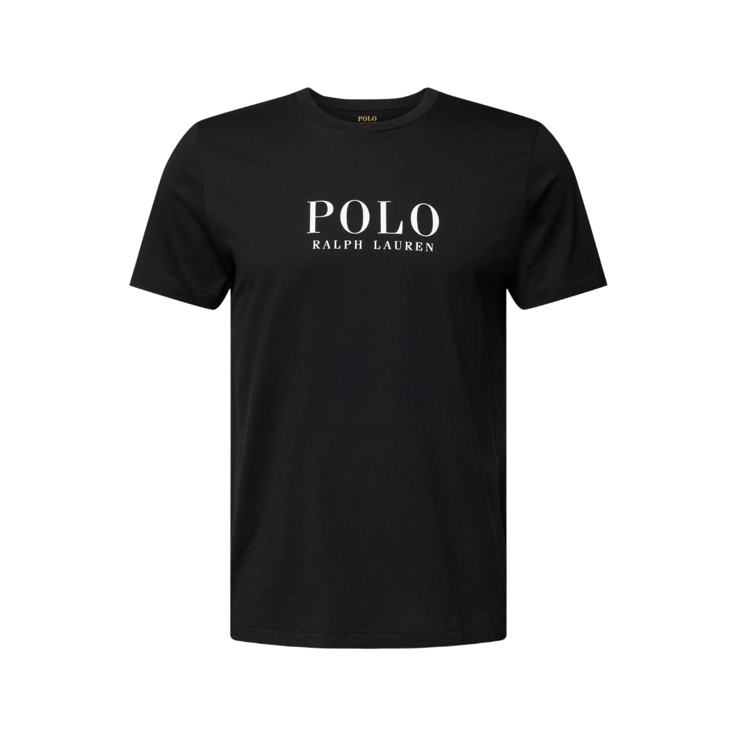 Ralph Lauren T-Shirt Mężczyźni Czarny T-Shirt Casual z Logo Print, Czarny, XXL