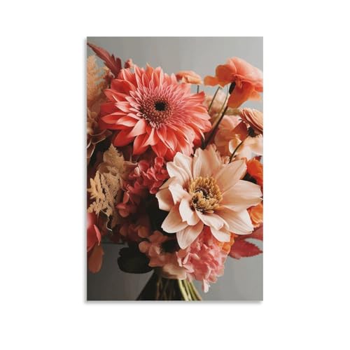 Affiche pour salon pour habiller un mur vide avec un bouquet de fleurs