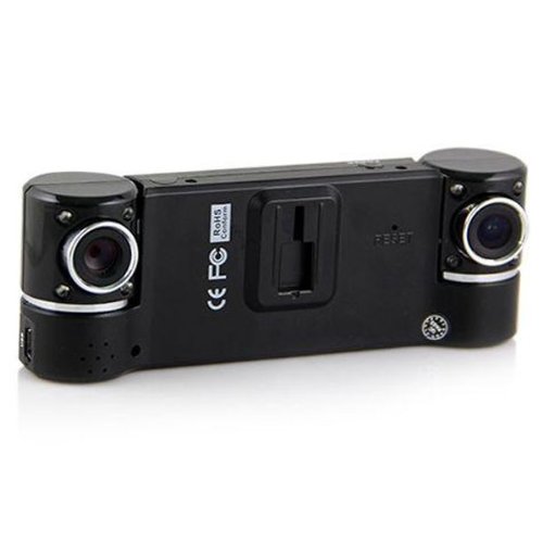 2.7" Tft Lcd Dual Camera Rotated Lens Car Dvr Vehicle Video Recorder Dash Cam #TOP6