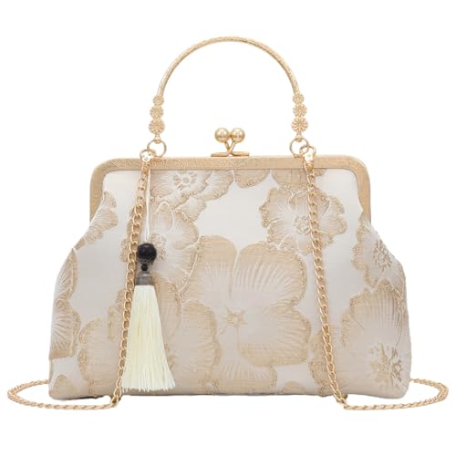 Sacs de soirée pour femmes YeBon pochette jacquard style chinois chaîne messager rétro