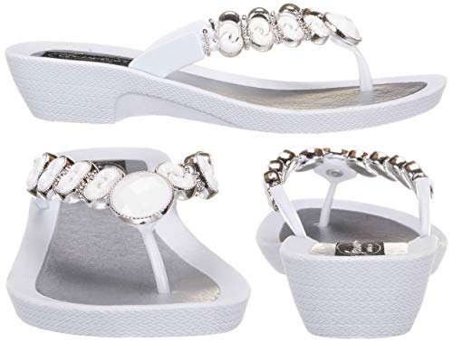 Grandco Womens Karma V-Thong White 7 M Us #TOP1