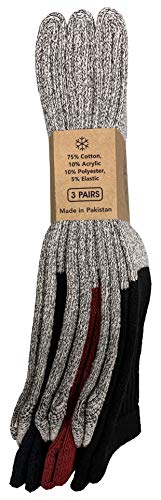 Yacht & Smith Men Women & Kids Thermal Socks, Bulk Pack Thick Warm Winter Boot Extreme Weather Socks, by SOCKS'NBULK4