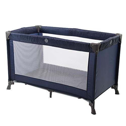 Nania - Lit Parapluie bébé Soda - Facile à Plier - Naissance à 15kg - Sac de Transport et Matelas Inclus 60 x 120 cm (Bleu) Cover
