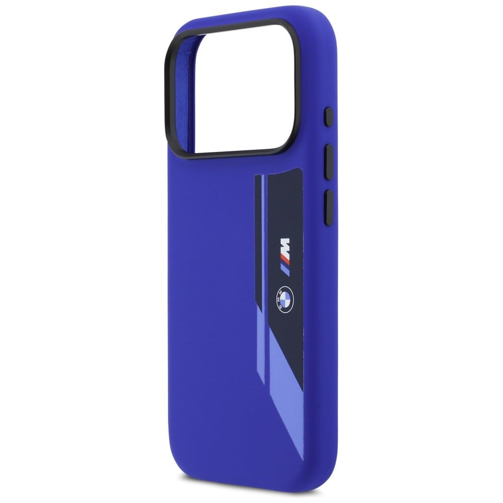 CG MOBILE BMW M Logo Vertical de Silicona Compatible con Funda MagSafe para iPhone 17 Pro (Azul Marino)