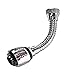 Zhouba Douchette flexible 360 degrés en acier inoxydable, extension robinet, cuisine., argent
