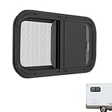 OUBUBY Wohnmobilfenster Fenster mit Fliegengitter, 600×300 mm Caravan Seitenfenster Wohnmobil Ausstellfenster Camper RV Push Fenster für Wohnwagen Van Camper