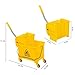 Industrial Mop Bucket with Wringer, 20L Gallon Large Capacity Side Press Wringer Combo Mop Bucket for Restaurant Home Hotel Cleaning Use