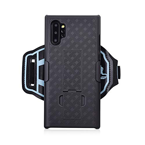 Chuangxinfull Sports Armband Wristband Case For Samsung Galaxy Note 10, Hybrid Hard Case Cover With Wristband, 180° Rotative Holster Armband For Running Jogging Exercise Or Gym (Note 10) #TOP16