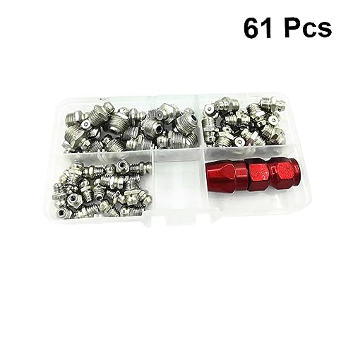 61Pcs Kit De Tampa Hidráulica De Substituição De Encaixe De Graxa Conecta Acopladores Hidráulicos Ca