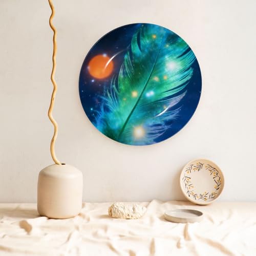 Plato decorativo Night Dome de porcelana fina redondo 6in miniatura 5